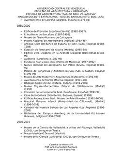UNIVERSIDAD CENTRAL DE VENEZUELA
FACULTAD DE ARQUITECTURA Y URBANISMO
ESCUELA DE ARQUITECTURA “CARLOS RAÚL VILLANUEVA”
UNIDAD