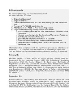 PDOS Registration and Requirements Guide | PDF | Identity Document ...