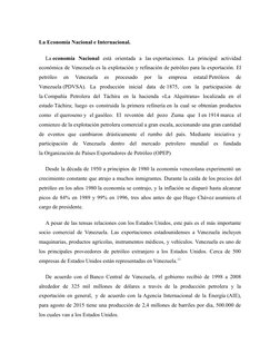 La Economía Nacional e Internacional.
La economía  Nacional  está  orientada  a  las exportaciones. (https://es.wikipedia.org
