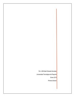 Por: LEM Ibeth Estrada González 
Universidad Tecnológica de Paquimé  
Enero 201