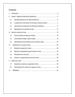 Contenido 
I. 
Introducción .................................................................................................
