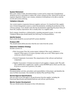 GAMP4 Guide For The Validation of Automated Systems | PDF ...