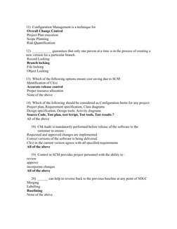 Software Configuration Management Overview | PDF | Version Control ...