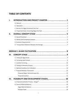 i 
 
TABLE OF CONTENTS 
 
I. 
INTRODUCTION AND PROJECT CHARTER .................................... 1 
A.  Abstract .........