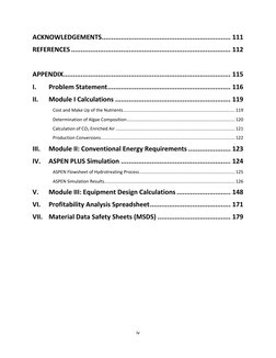 iv 
 
ACKNOWLEDGEMENTS ................................................................... 111 
REFERENCES ..................