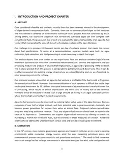 1 
 
I. INTRODUCTION AND PROJECT CHARTER 
A.  ABSTRACT 
Once considered infeasible and unviable, recently there has been rene