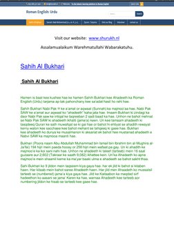 (http://www.shurukh.nl) 
Visit our website:  www.shurukh.nl  (http://www.shurukh.nl/)
Assalamualaikum Warehmatullahi Wabarak