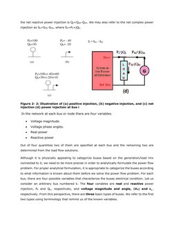 the net reactive power injection is Qk=QGk-QDk. We may also refer to the net complex power 
injection as Sk=SGk-SDk, where Sk