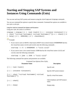 SAP System Start/Stop Commands Guide | PDF | Computers | Technology ...
