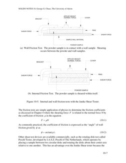 SOLIDS NOTES 10, George G. Chase, The University of Akron 
COVER
APPLIED WEIGHT
(NORMAL FORCE)
BRACKET
SAMPLE WALL MATERIAL
R