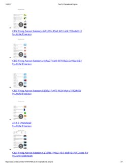 1/5/2017
Ces 5.0 Opreational Engine
https://www.scribd.com/doc/147570759/Ces­5­0­Opreational­Engine
3/7
CES Wrong Answer Summ