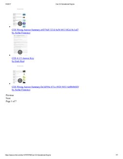 1/5/2017
Ces 5.0 Opreational Engine
https://www.scribd.com/doc/147570759/Ces­5­0­Opreational­Engine
7/7
CES Wrong Answer Summ