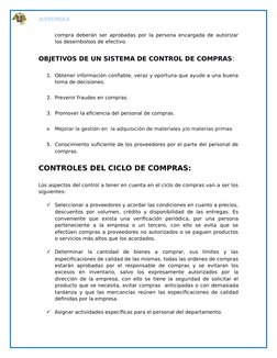 Control Interno en Compras: Objetivos y Proceso | PDF | Contabilidad ...