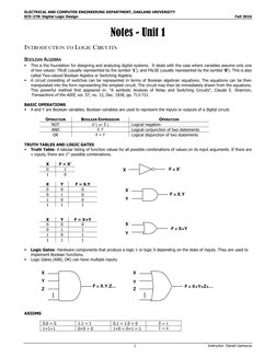 Logic Circuits and Boolean Algebra Basics | PDF | Boolean Algebra ...