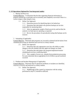 ITGC Testing Procedures Overview | PDF | Technology & Engineering ...