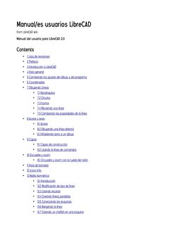 Manual/es usuarios LibreCAD
From LibreCAD wiki
Manual del usuario para LibreCAD 2.0 
Contents
•
1 Lista de revisiones  (http: