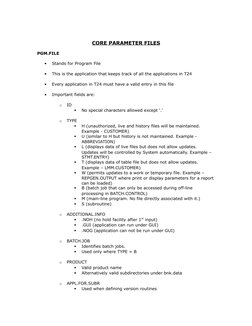 T24 Directory Structure Overview | PDF | Parameter (Computer ...