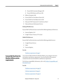 Getting started with FactoryTalk ViewPoint                  Chapter 1 
 
 
Publication FTVP-QS002G-EN-E - February 2016 
9