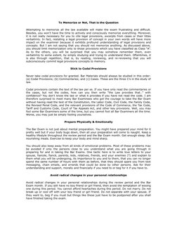 Effective Bar Exam Preparation Tips | PDF | Test (Assessment)