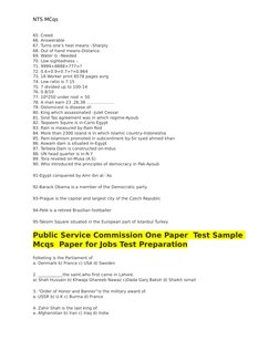 NTS MCqs 
65. Creed
66. Answerable
67. Turns one’s heel means –Sharply
68. Out of hand means-Distance
69. Water is –Needed
70