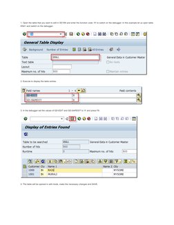Edit SAP Tables Using ABAP Debugger | PDF | Subroutine | Information ...