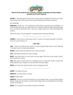 Grease School Edition Script | PDF