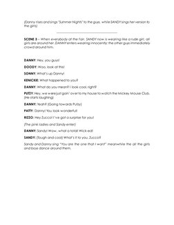 Grease Script Pdf Grease School Edition Script | PDF