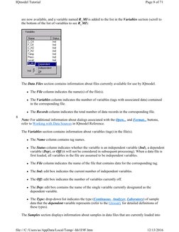 8
are now available, and a variable named R_MI is added to the list in the Variables section (scroll to 
the bottom of the li