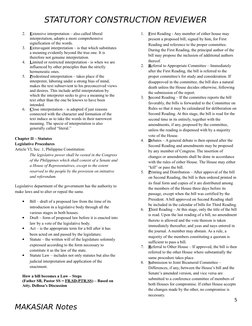 STATUTORY CONSTRUCTION REVIEWER
2.
Extensive interpretation – also called liberal 
interpretation, adopts a more comprehensiv