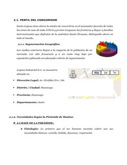 2.1. PERFIL DEL CONSUMIDOR
Sazón Lopesa tiene ahora la misión de convertirse en el sazonador favorito de todas
las amas de ca