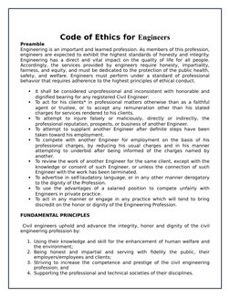 Civil Engineering Code of Ethics | PDF | Engineer | Salary