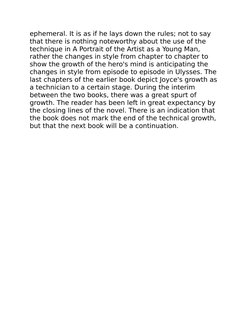 Stream of Consciousness in Joyce's Novel | PDF | A Portrait Of The ...
