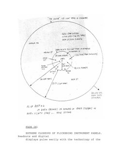      FADE IN:
     EXTREME CLOSEUPS OF FLICKERING INSTRUMENT PANELS. 
Readouts and digital
     displays pulse eerily with th