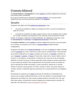 Contrato bilateral
El contrato  (https://es.wikipedia.org/wiki/Contrato) (https://es.wikipedia.org/wiki/Contrato)bilateral o