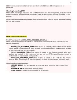 SAP ABAP Parallel Processing Guide | PDF | Subroutine | Parameter ...