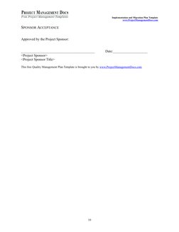(http://www.120society.com/)Implementation and Migration Plan Template
www.ProjectManagementDocs.com (http://www.ProjectMana