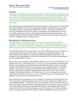 (http://www.120society.com/)Implementation and Migration Plan Template
www.ProjectManagementDocs.com (http://www.ProjectMana
