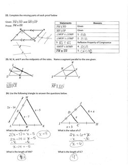 Geometry - Unit 2 Study Guide - Answer Key | PDF