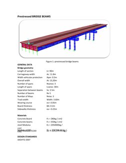 Prestressed Beam Bridge Design Report | PDF | Strength Of Materials ...
