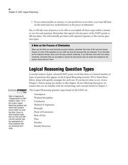 98
7. If you cannot predict an answer, or your prediction is not there, you must fall back
on the tried-and-true method known
