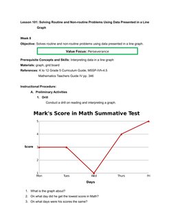 Solving Problems with Line Graphs | PDF | Applied Psychology | Teaching ...