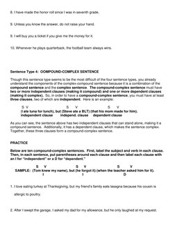 8. I have made the honor roll since I was in seventh grade. 
 
 
9. Unless you know the answer, do not raise your hand.