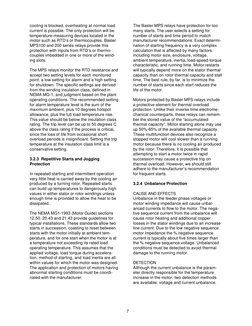 7
cooling is blocked, overheating at normal load
current is possible. The only protection will be
temperature-measuring devic