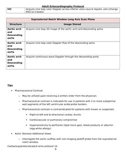 Adult Echocardiography Protocol Guide | PDF | Heart Valve | Ventricle ...