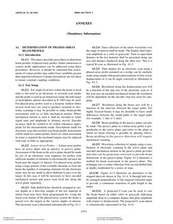 ARTICLE 23, SE-2491
2009b SECTION V
ANNEXES
(Mandatory Information)
A1.
DETERMINATION OF PHASED-ARRAY
BEAM PROFILE
A1.1 Intro