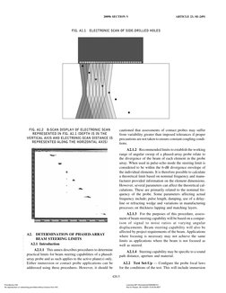 2009b SECTION V
ARTICLE 23, SE-2491
FIG. A1.1
ELECTRONIC SCAN OF SIDE-DRILLED HOLES
FIG. A1.2
B-SCAN DISPLAY OF ELECTRONIC SC