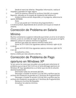Errores Comunes en SUA 3.4.0 y Soluciones | PDF | Archivo de ...