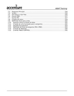 ABAP Training 
7.3.
Programa Principal.......................................................................................
