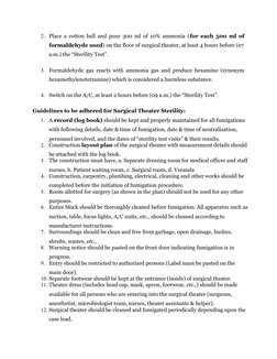 OT Fumigation Procedure and Guidelines | PDF | Formaldehyde | Surgery