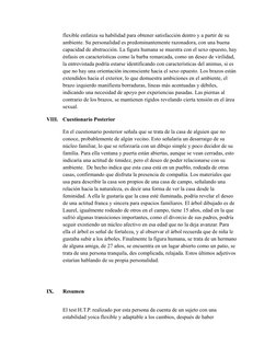 Informe del Test H.T.P. en Universitaria | PDF | Teoría de apego | Dibujo
